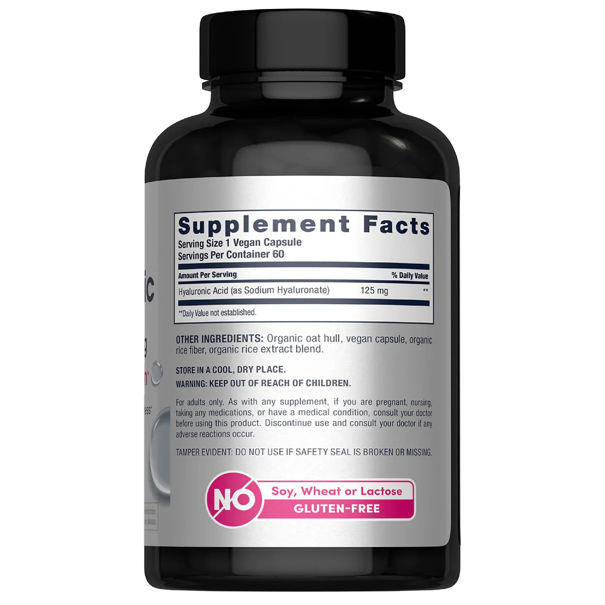 NeoCell Hyaluronic Acid 125mg Daily Hydration | 60 Day Supply | Supports Tissue Hydration | Boosts Skin Hydration & Suppleness | 60 Capsules; Exp 11/2027