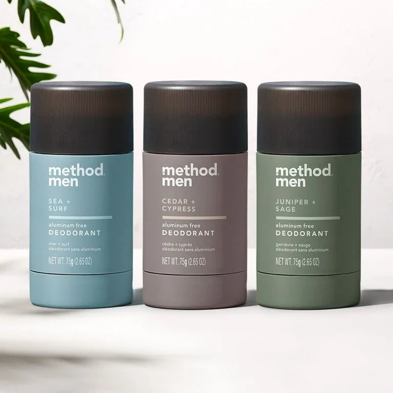Method Men Aluminum Free Deodorant, Sea + Surf | 2.65oz/75g
