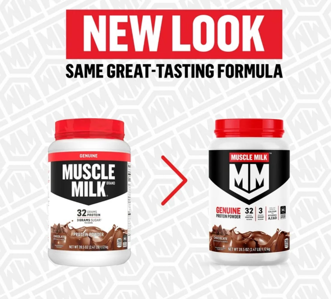 Muscle Milk Genuine Protein Powder | 32g Protein | Helps Build Muscle & Satisfy Hunger | Supports Muscle Recovery Post-Workout | Vanilla Creme Flavor~30.9oz/875g; Exp 01/2026