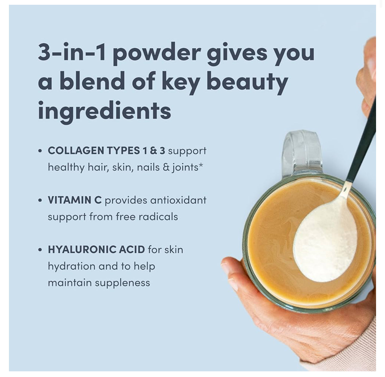 Neocell Super Collagen Plus Vitamin C & Hyaluronic Acid Powder | Biggest Size (3x Small Size) | Supports Healthy Skin, Hair, Nails & Joints | 585g /20.6oz; Exp 10/2026