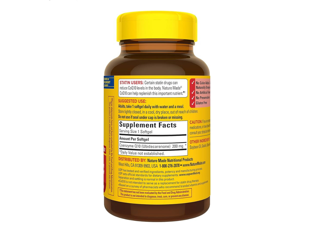 Nature Made CoQ10 200mg | 80 Day Supply | Supports Heart Health & Energy Metabolism | Provides Antioxidant Support & Protects Cells from Oxidative Stress | 80 Softgels; Exp 04/2027