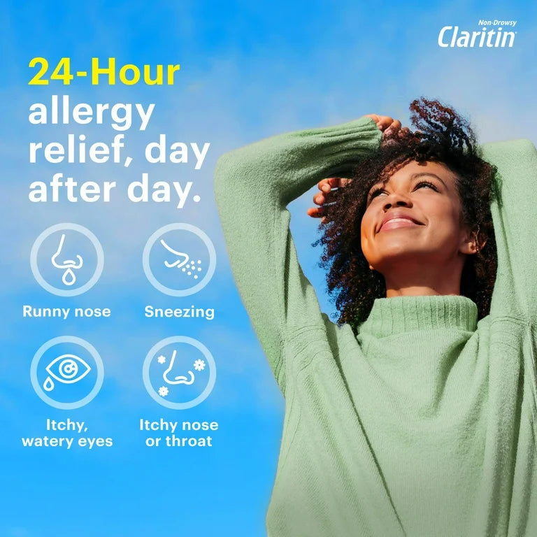 Claritin Liqui-Gels 24 Hour Non-Drowsy Allergy Relief | Loratadine 10mg Antihistamine Capsules | 10 Liquid-Filled Capsules Exp 03/2026