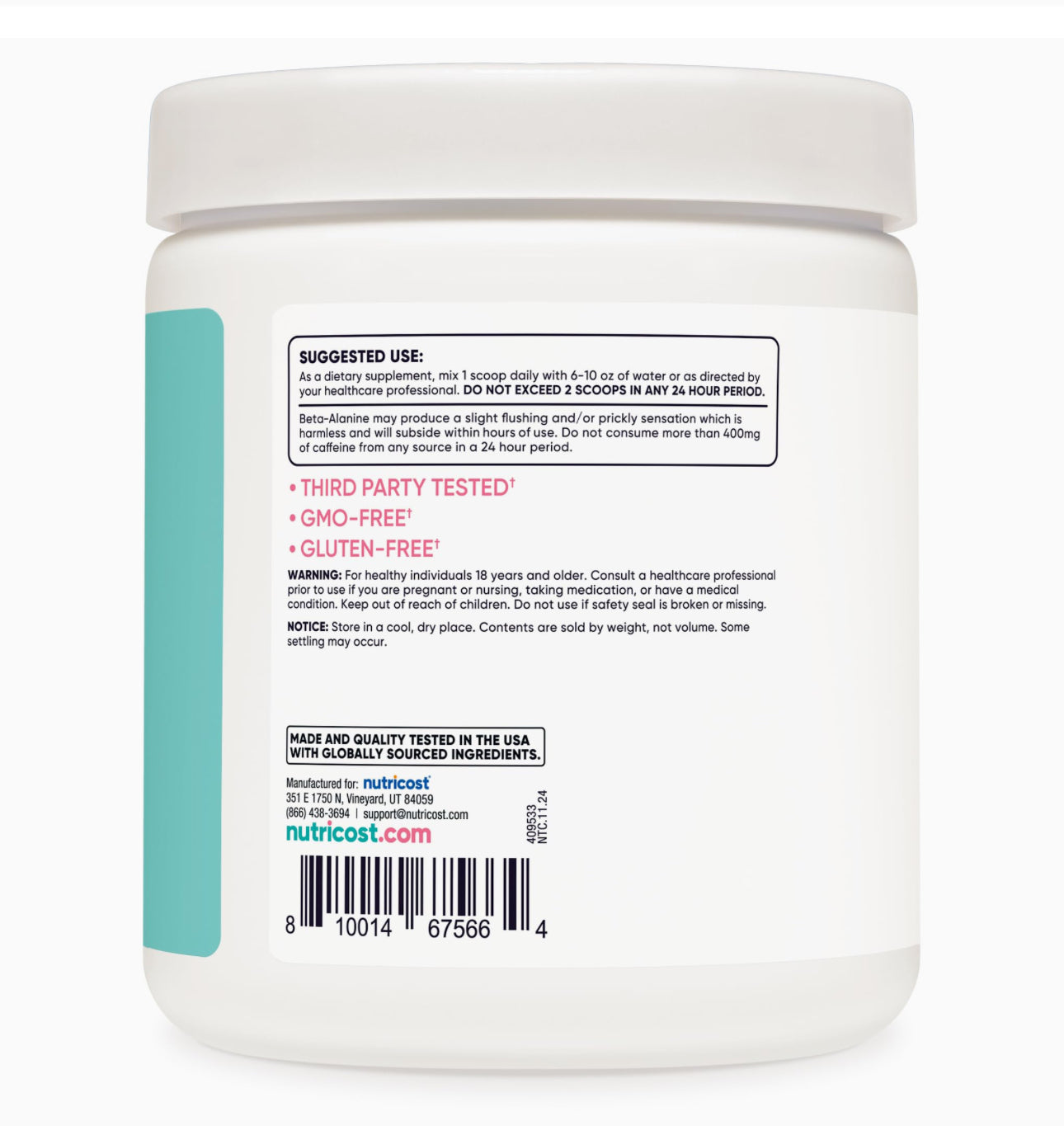 Nutricost Women Pre-Workout Complex With Thiamine, Niacin, B6, Vitamin B12, Folate, Taurine | Boost Energy | Increase Exercise Intensity | Increase Endurance | Blue Raspberry ~ 12oz/342g; Exp 12/2026
