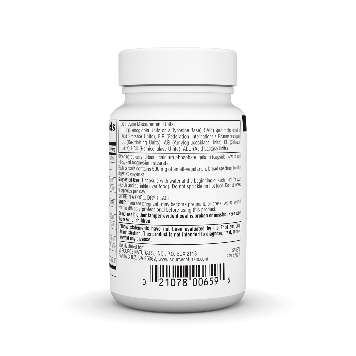 Source Naturals Daily Essential Enzymes | Bio-Aligned Multiple Enzyme Supplement | Lipase, α-Amylase, Protease, Pancreatin, Amyloglucosidase, Lactase, Cellulase | Gas, Constipation & Bloating Relief | Digestive Aid | 60 Capsules; Exp 12/2028