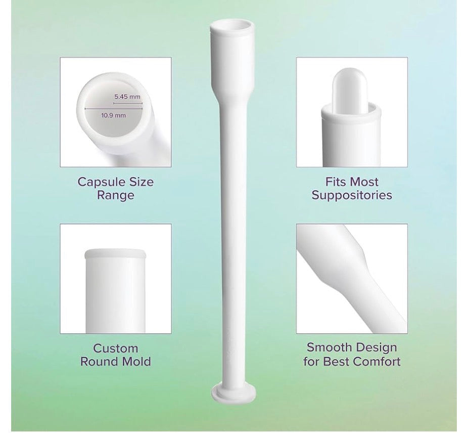 Vaginal Suppository Applicator - Fits Most Boric Acid Suppositories & Vaginal Suppository | ❌Does not contain Boric Acid 👉🏽Contains 15 Applicators ONLY