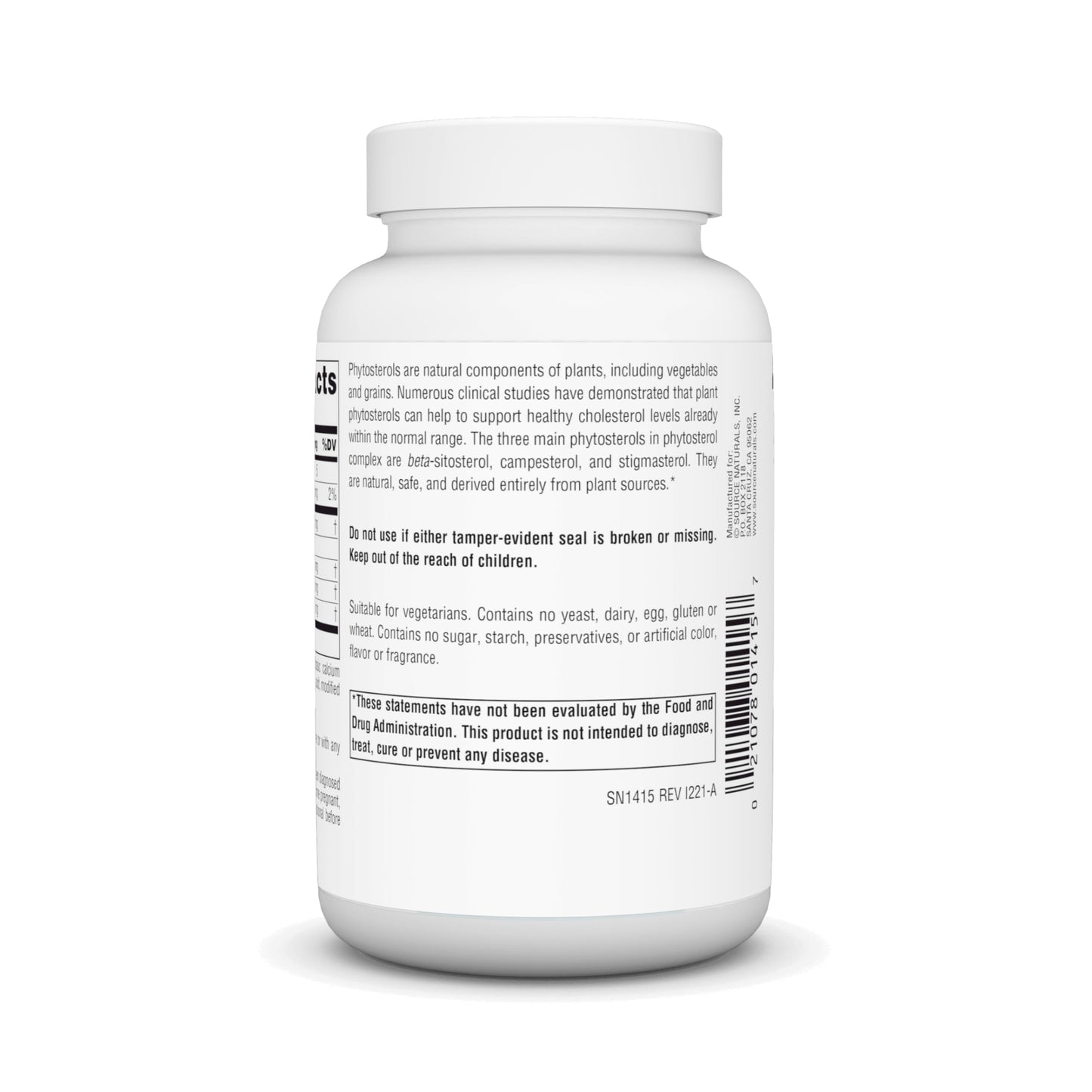 Source Naturals Beta Sitosterol, Mega Strength 375mg | Supports The Heart & Arteries | Maintains Healthy Cholesterol Levels | 60 Tablet 02/2028