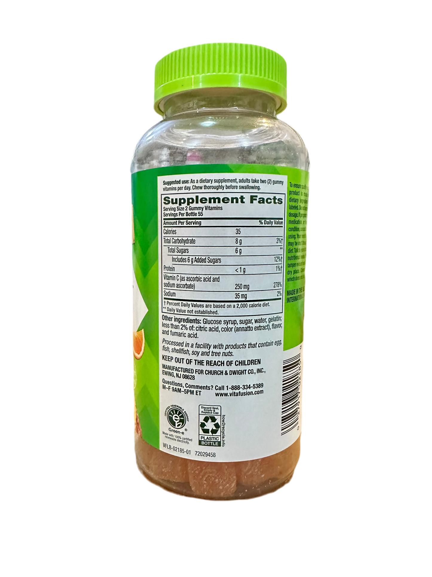 Vitafusion Power C Vitamin C Gummies | Immune Support | For Healthy Glowing Skin | Orange Flavored | 110 Gummies; Exp 11/2025