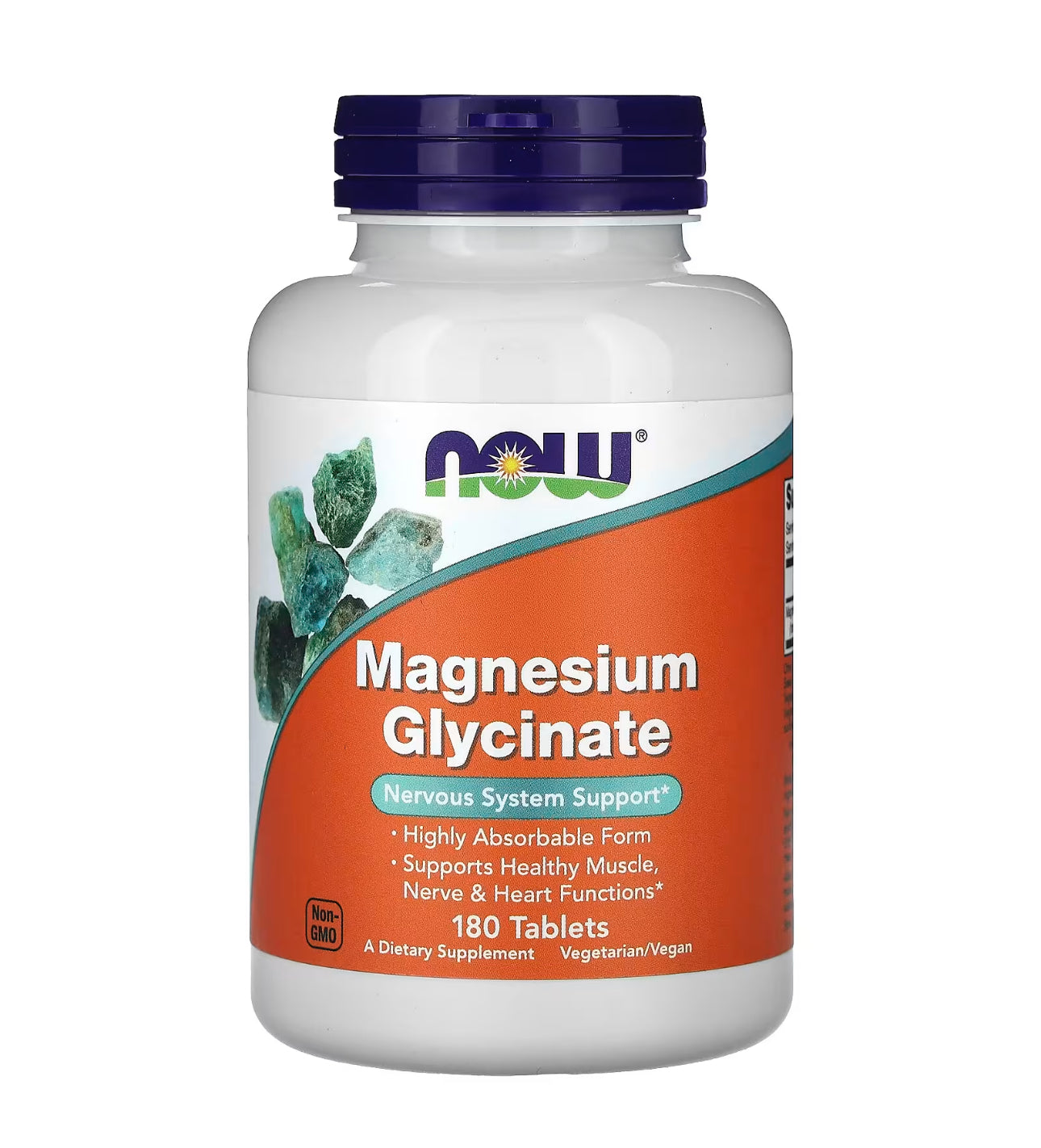Now Magnesium Glycinate | 2000mg Albion Magnesium Bisglycinate per Serving | Supports Healthy Muscle, Nerve & Heart Functions | Highly Absorbable Form | 90 Servings | 180 Tablets; Exp 12/2028