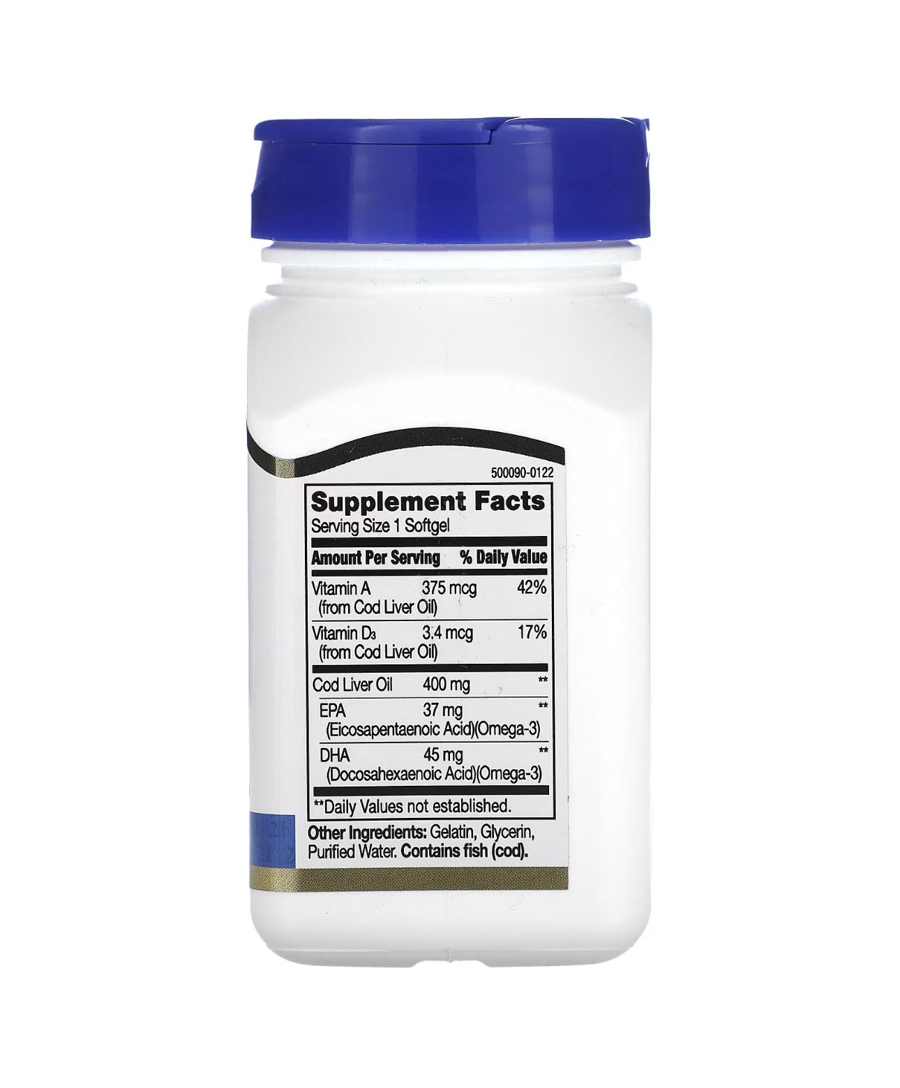 21st Century Norwegian Cod Liver Oil 400 mg - 110 Softgels Exp 11/2026 - Ome's Beauty Mart