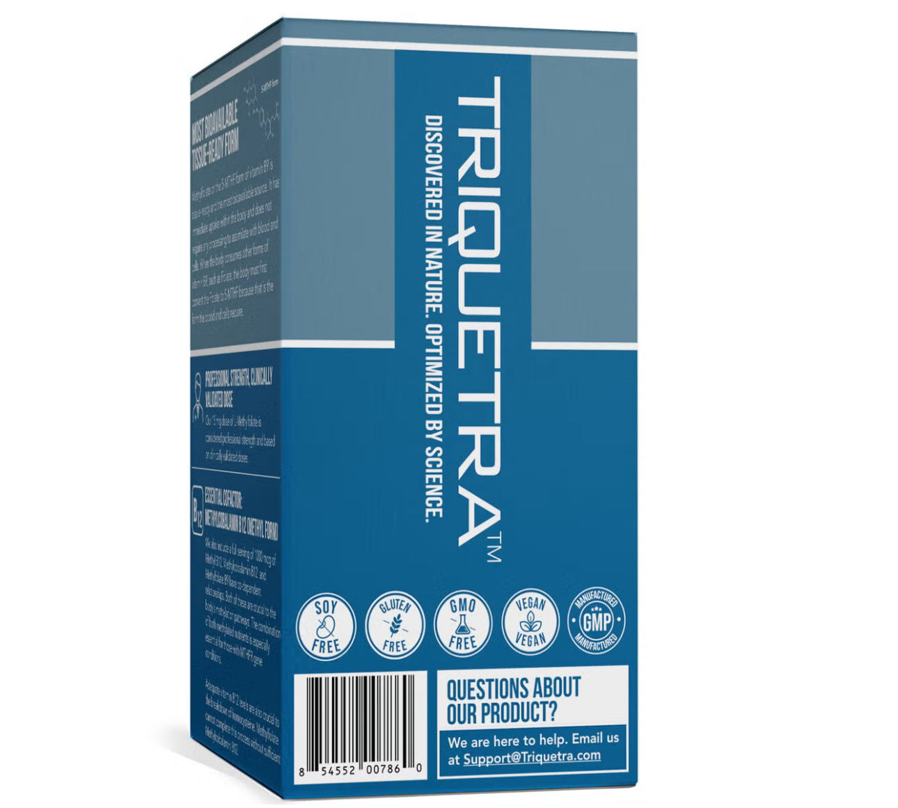 Triquetra L-MethylFolate 15mg Plus Methyl B12 Cofactor | High Potency, Active 5-MTHF Form | 60 Servings | Supports Mood, Methylation & Cognition | Bioactive Forms of Vitamin B9 & B12| 60 Capsules; Exp 07/2026