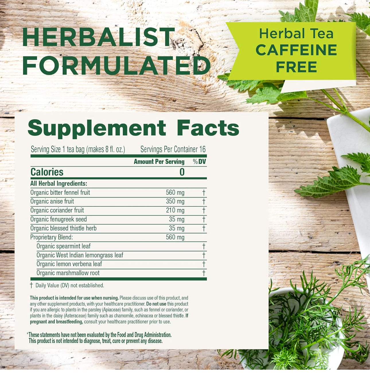 Traditional Medicinals Organic Mother's Milk | Fenugreek, Coriander, Anise, Bitter Fennel, Blessed Thistle, Spearmint |  Promotes Healthy Lactation | Breastfeeding Support | 16 Tea Bags; Exp 03/2027 ❗️Squeezed-Check Last Picture
