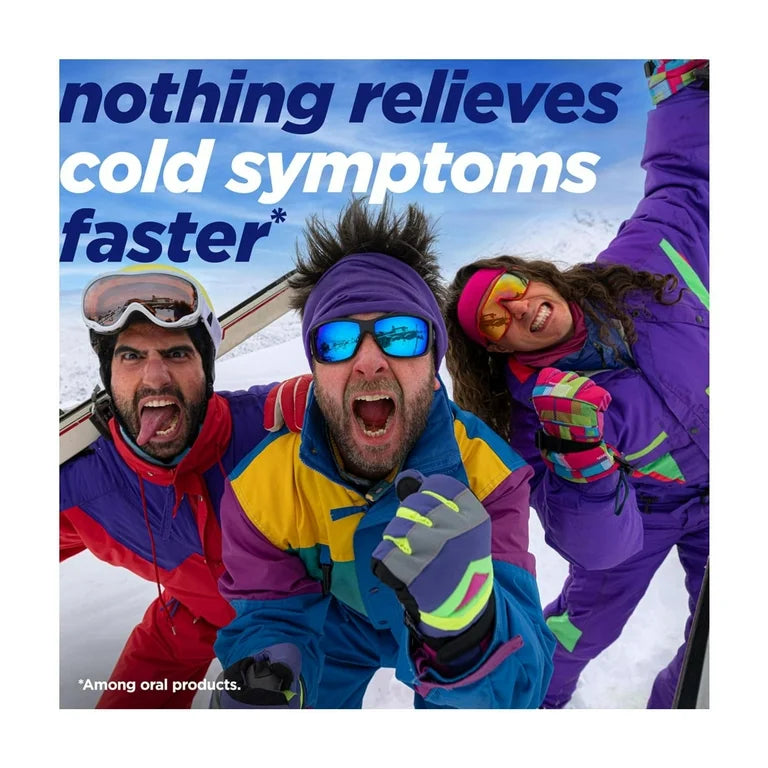 Alka-Seltzer (by Bayer) Plus Powerfast Fizz Severe Cold | Pain Reliever/Fever Reducer, Antihistamine, Nasal Decongestant | Orange Zest Flavor ~ 24 Effervescent Tablets; Exp JUL/2025
