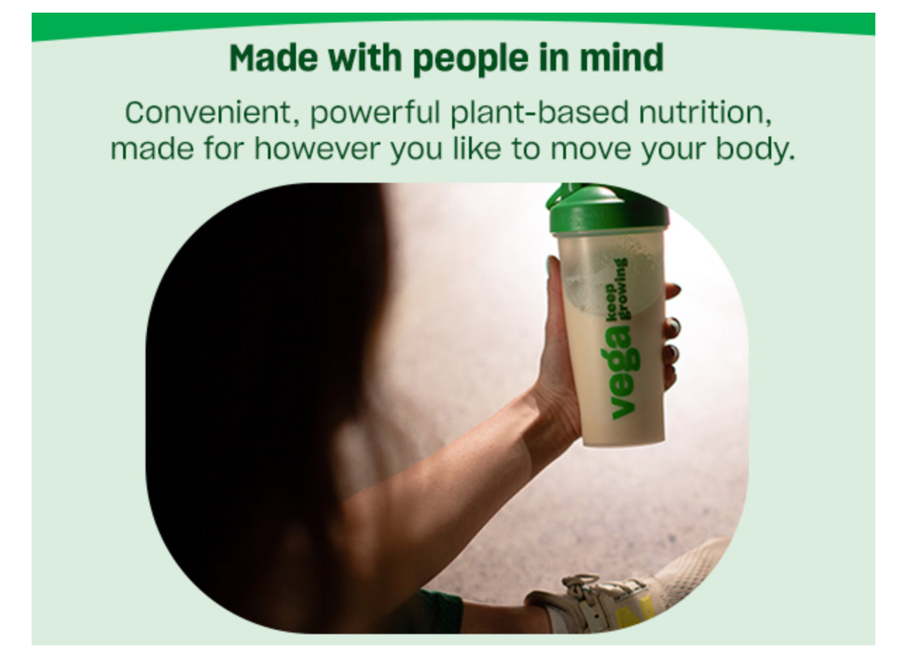 Vega Protein and Greens Protein Powder | 20g Plant Based Protein Plus Veggies | Vegan | Pea Protein for Women and Men | 18 Servings | VANILLA 1.2lbs/526g; Exp Aug/2025