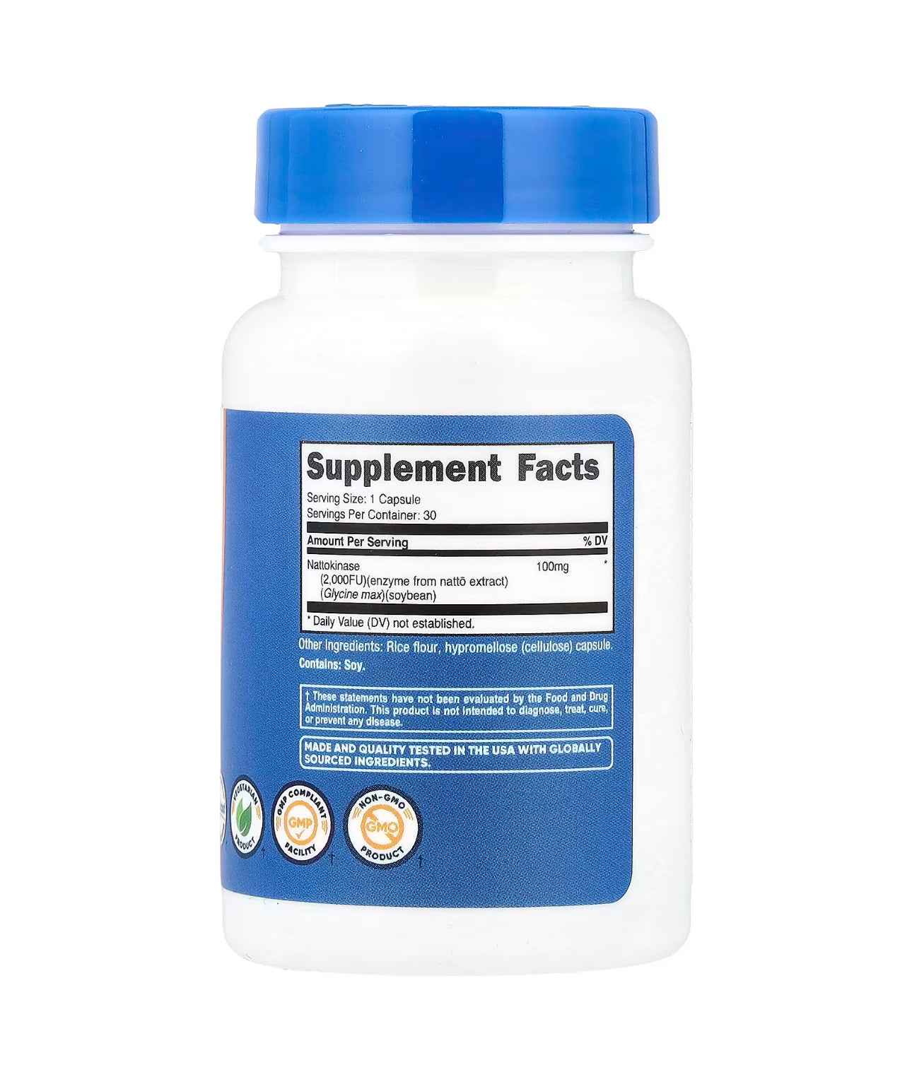 Nutricost Nattokinase 2,000FU | Promotes Healthy Blood Flow and Circulation | 30 Capsules; Exp 07/2027