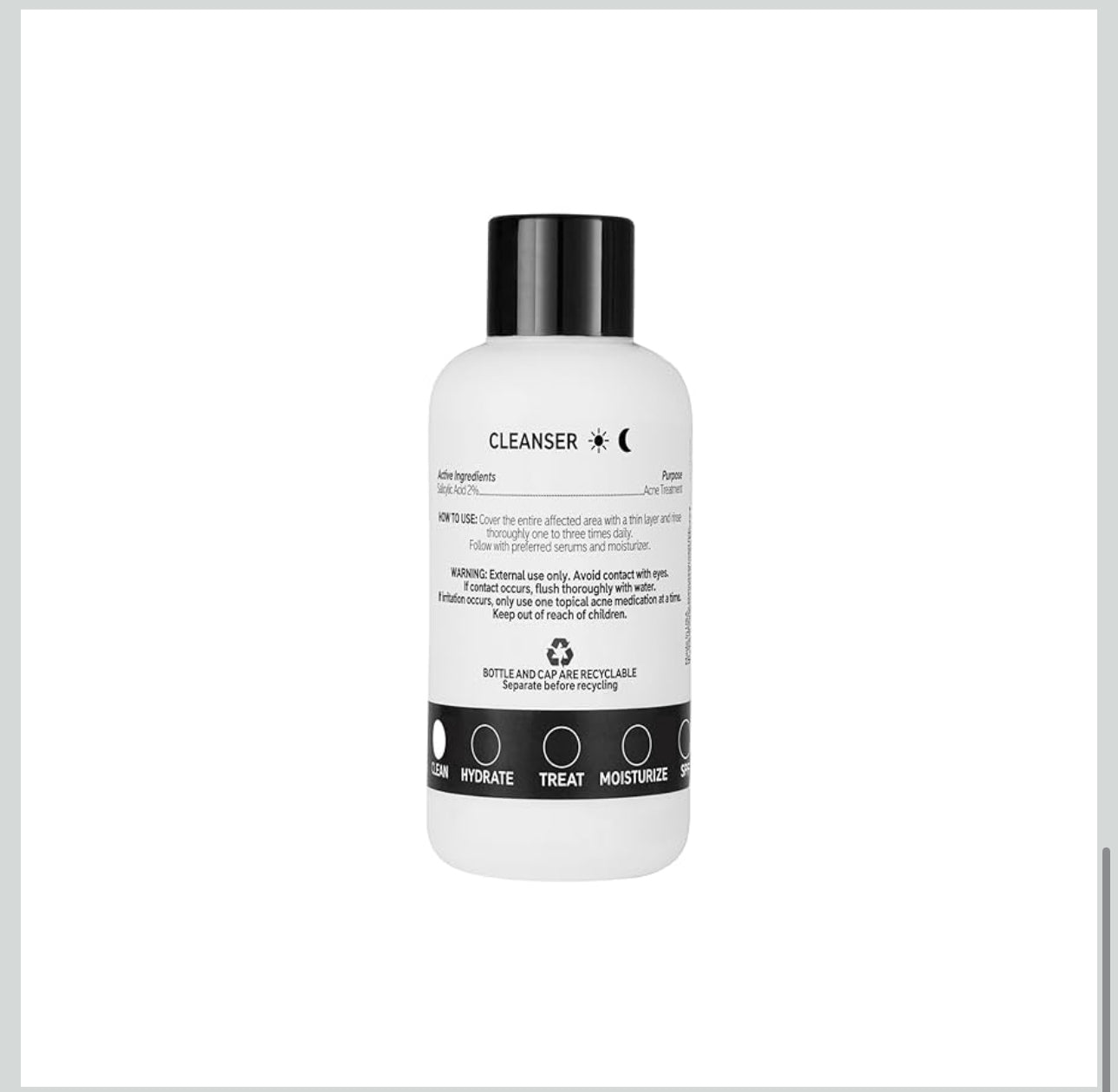 The INKEY List Salicylic Acid Cleanser | Face Wash for Blemishes, Blackheads, Oily Skin and Breakouts | Non-Drying Facial Cleanser Safe for All Skin Types | 150ml; Exp 01/2026