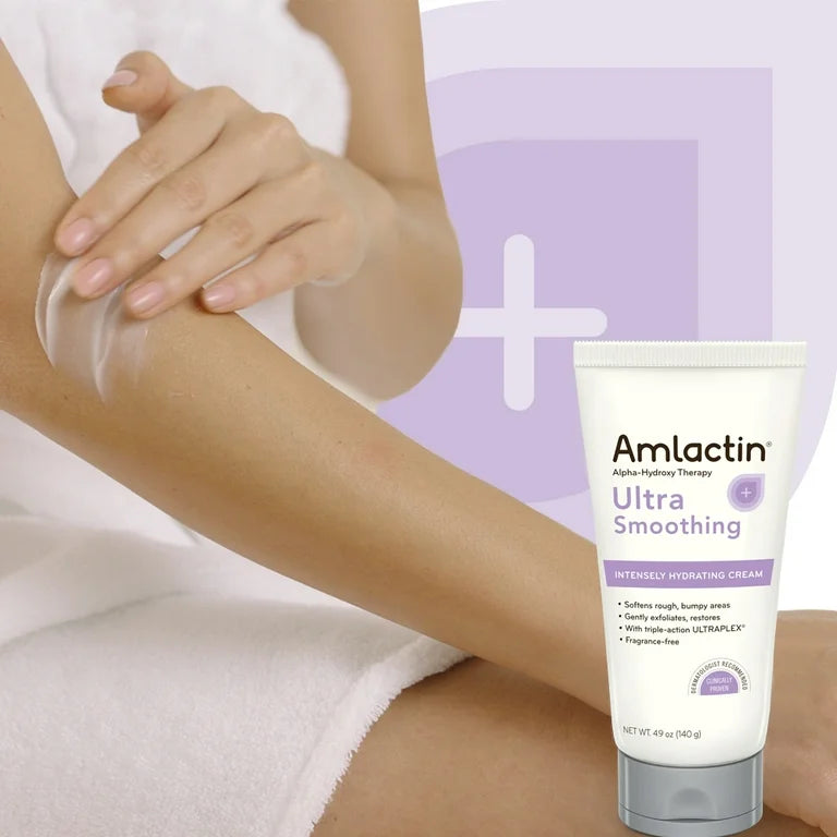 AmLactin Alpha-Hydroxy Therapy Ultra Smoothing 15% Lactic Acid Intensely Hydrating Cream 4.9oz/140g