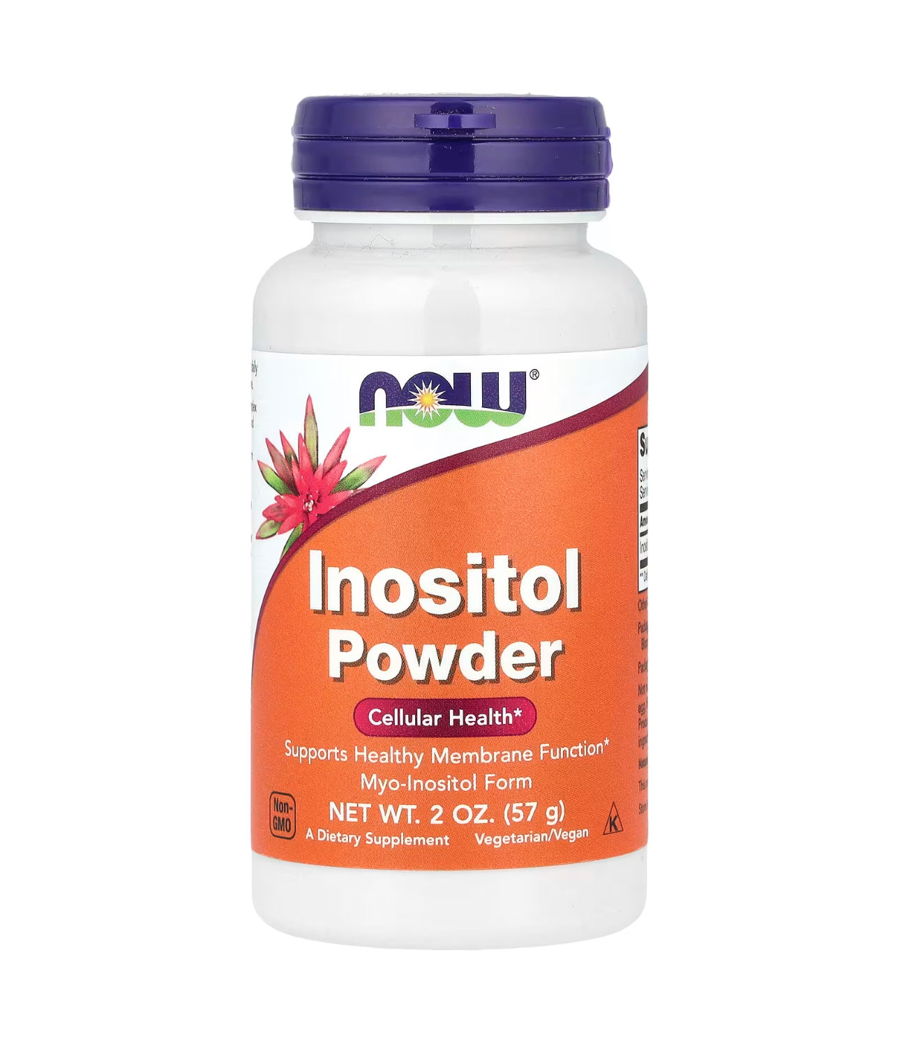 NOW Pure Inositol Powder | 730mg Myo-Inositol Per Serving | 78 Servings | Supports Healthy Membrane Function & Neurotransmitter Signaling | Cellular Health | 2oz/57g; Exp 08/2028