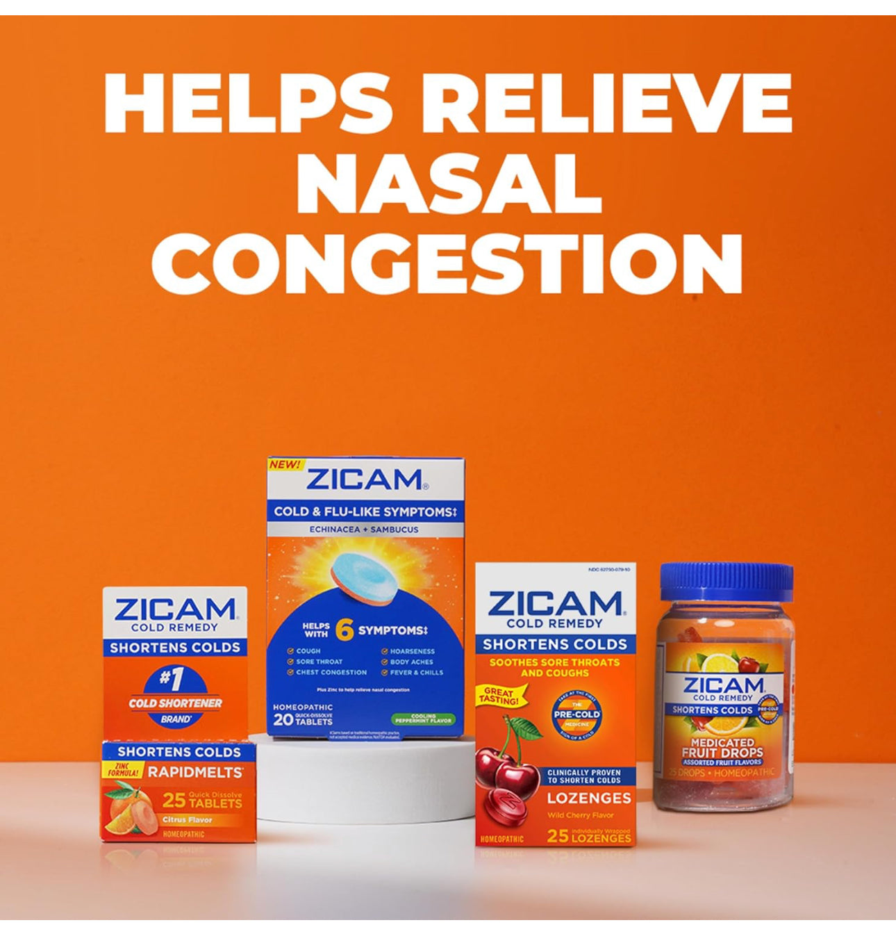 Zicam Ultra Cold Remedy Zinc Rapidmelts | Homeopathic, Cold Shortening Supplement | Shortens Cold Duration | Sugar-Free, Dye-Free | ๐ข๐ฟ๐ฎ๐ป๐ด๐ฒ ๐๐ฟ๐ฒ๐ฎ๐บ ๐๐น๐ฎ๐๐ผ๐ฟ ~ 18 Quick Dissolve Tablets; Exp 09/2026