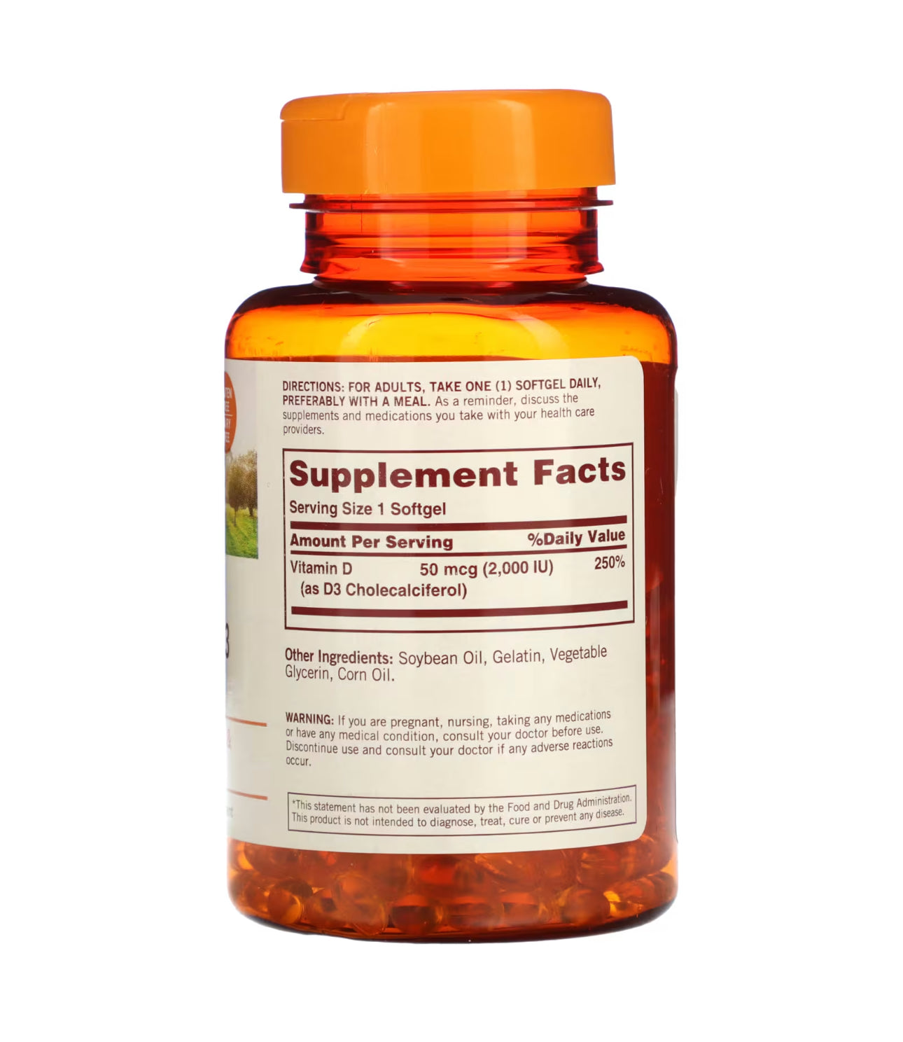 Sundown Vitamin D3 2000 IU | Supports Bone, Teeth, Hormone and Immune Health | 350 Softgels; Exp 11/2025