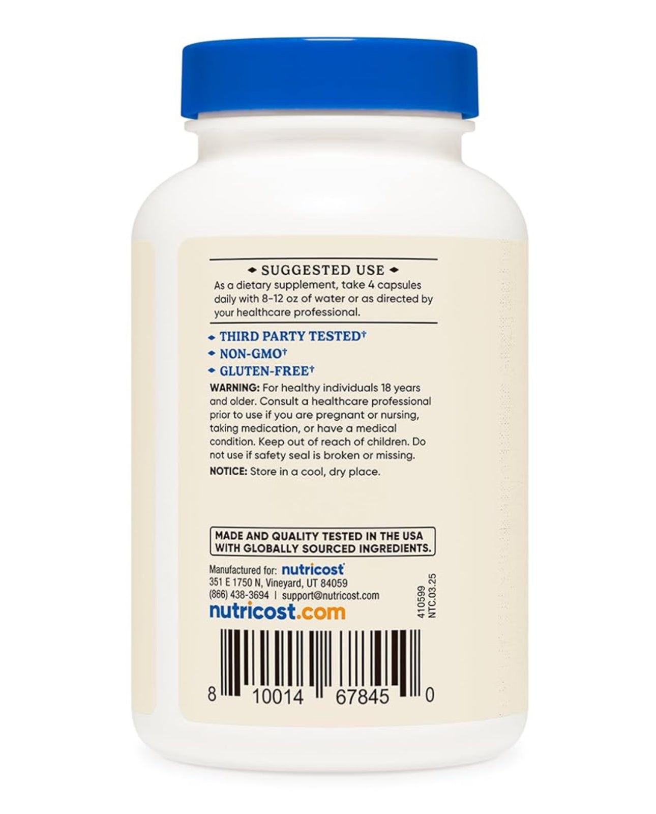 Nutricost Desiccated Beef Liver Capsules 3000mg (750mg Per Cap) | 100% Pure Defatted | Natural Source of Iron & Vitamin B 12 | No Hormones, Pasture-Raised, Free-Range Grass Fed Beef | 120 Capsules; Exp 04/2028