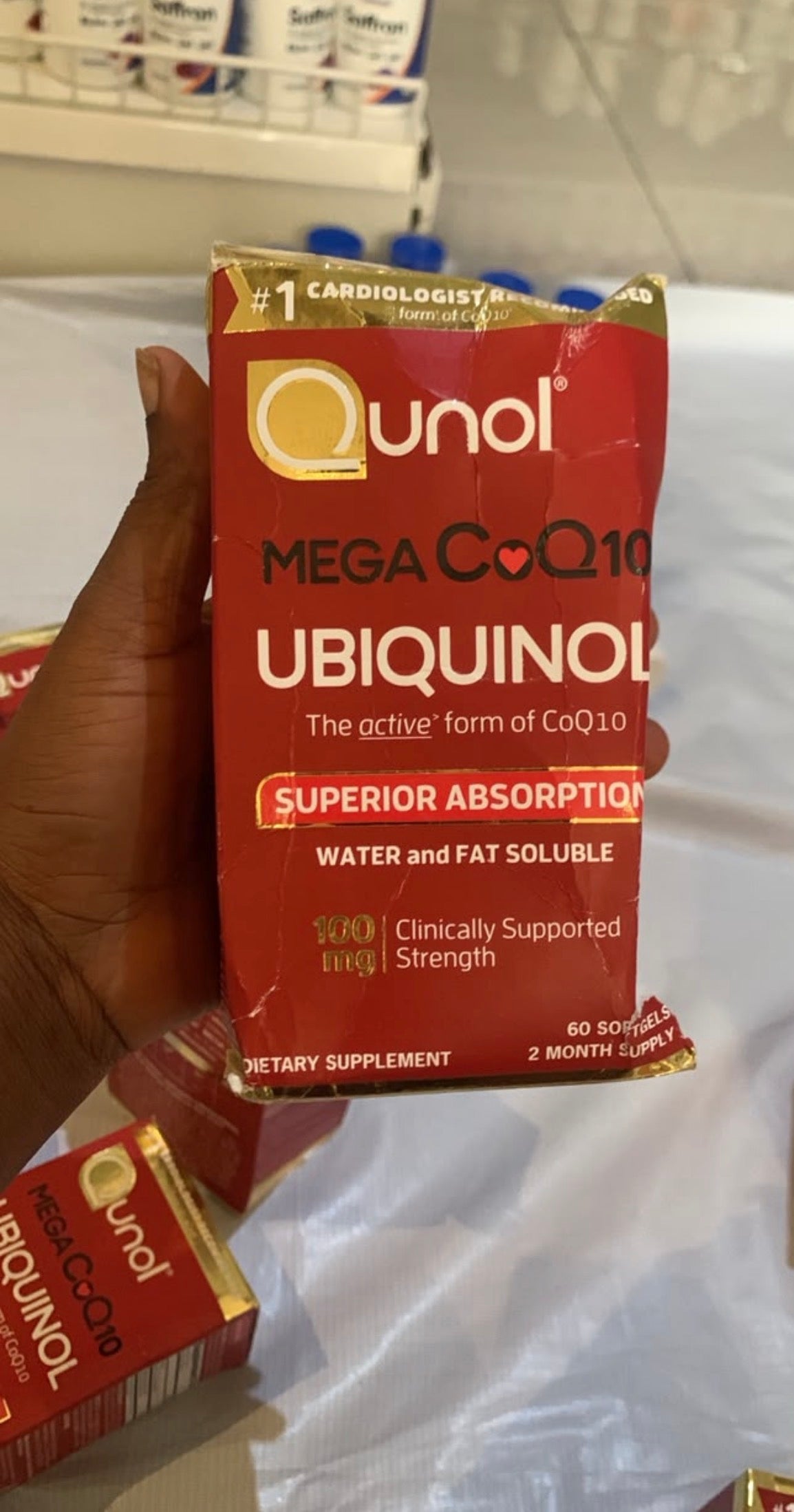Qunol Mega Ubiquinol 100mg | Superior Absorption | Coenzyme Q10, CoQ-10 | CoQ10 | 60 Softgels; Exp 08/2028 ❗️ROUGH PAPERPACK 👉🏽Check last picture