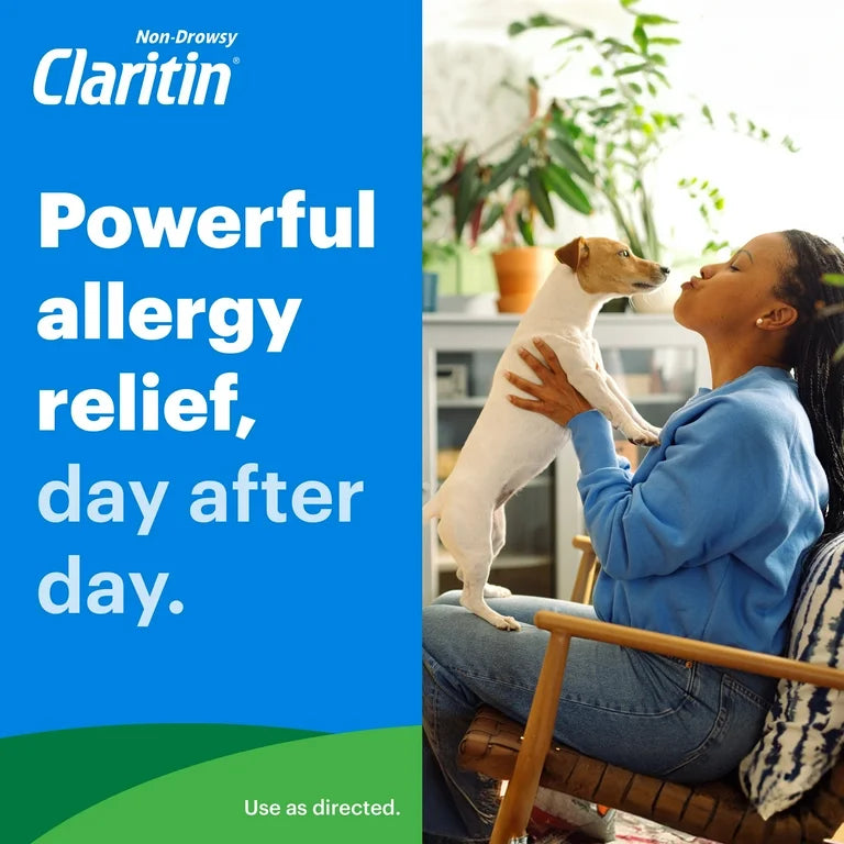 Claritin 24 Hour Non-Drowsy Allergy-Relief | Loratadine 10mg Antihistamine | For Adults and Children Ages 6+ | 5 Tablets Exp 12/2025