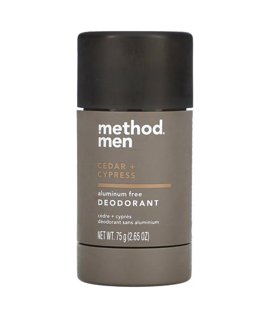 Method Men Aluminum Free Deodorant, Cedar + Cypress | 2.65oz/75g