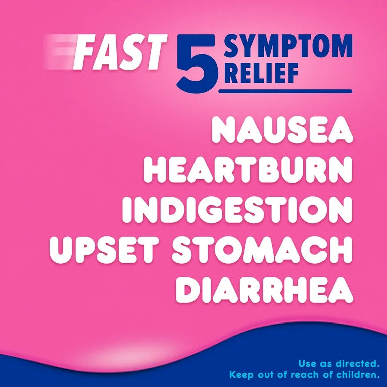 Pepto Bismol Ultra Bismuth Subsalicylate Upset Stomach Reliever/Anti-Diarrheal Liquid | Coats Stomach & Provides Fast Relief from Nausea, Heartburn, Indigestion, Upset Stomach & Diarrhea | Original Flavor ~12oz/354ml; Exp 07/2026