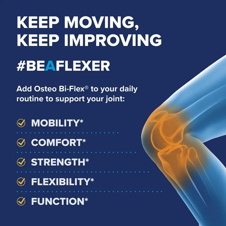 Osteo Bi-Flex Joint Health Supplement with Vitamin D and Glucosamine Chondroitin MSM | For Bone & Joint Health | 80 Coated Capsules; Exp 12/2025
