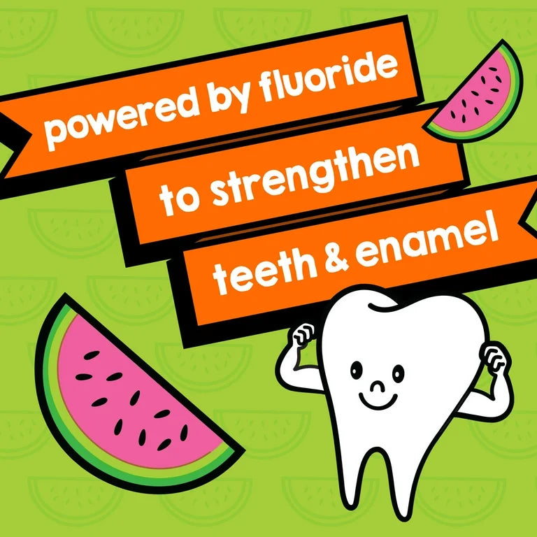 TheraBreath Kids Mouthwash with Fluoride | Anticavity Oral Rinse | Organic Wacky Watermelon Flavor, 295ml/10 fl.oz, Exp 2026
