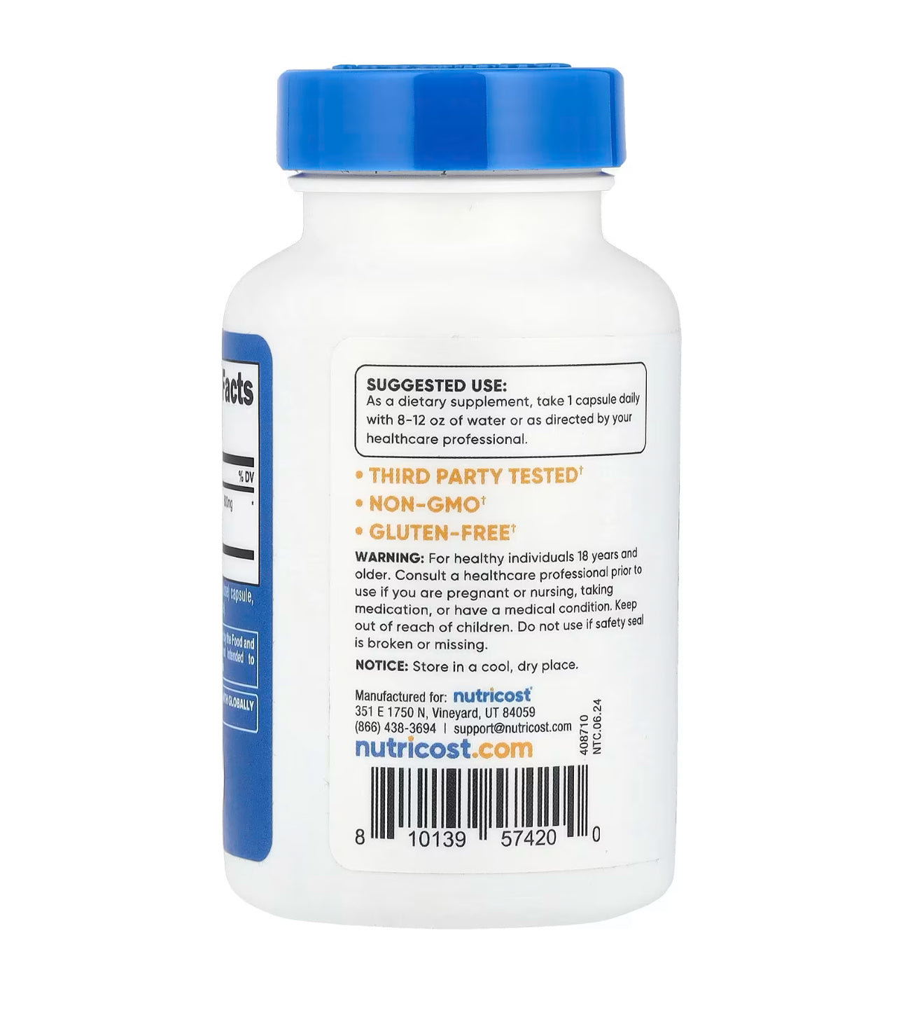 Nutricost Ashwagandha Root Extract 600mg | Sleep, Mood & Stress Support | 30 Capsules; Exp 09/2028