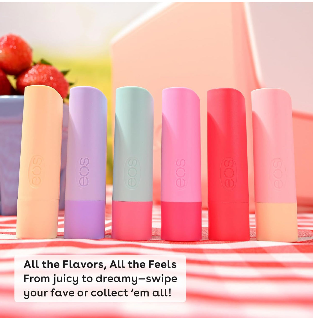 eos 100% Natural Lip Balm - Watermelon Frosé Flavor | All-Day Moisture Lip Care | 2 x 0.14oz 2 Pack
