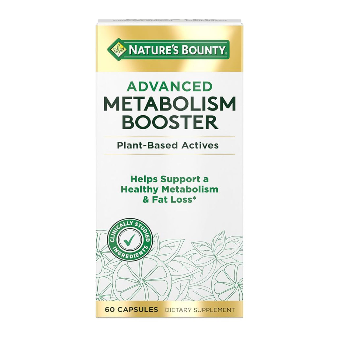 Nature's Bounty Advanced Metabolism Booster | 30 Servings | Helps Support Healthy Metabolism & Fat Loss | 60 Capsules; Exp 10/2025