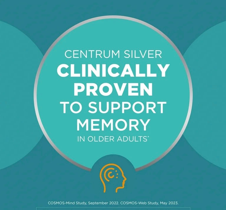 Centrum Silver Mens 50 Plus Vitamins | Multivitamin for Men Above 50 Years | 200 Tablets Exp 10/2025