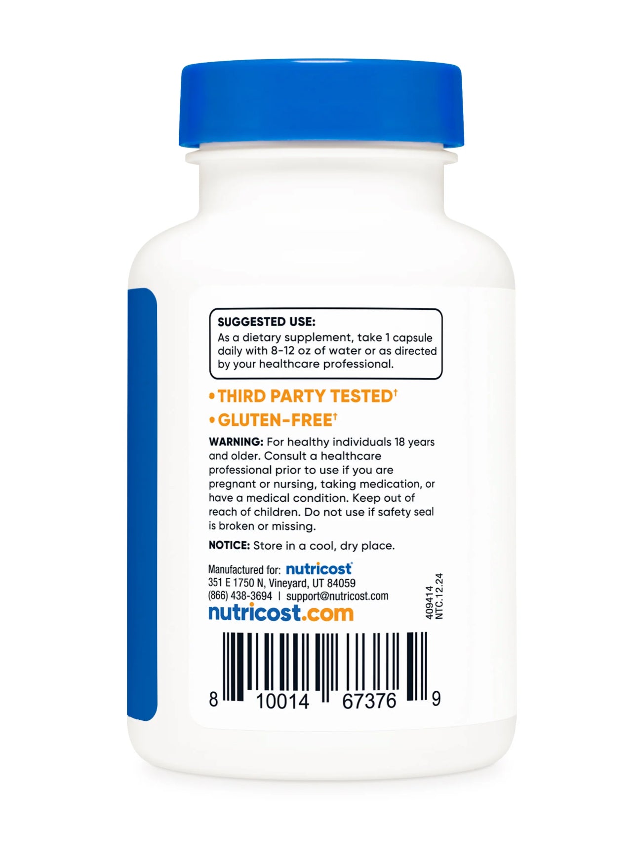 Nutricost Benfotiamine 300mg | Fat-Soluble Bioavailable Derivative of Thiamine (Vitamin B1) | Improves Sugar Metabolism & Nerve Function | 90 Capsules; Exp 02/2028