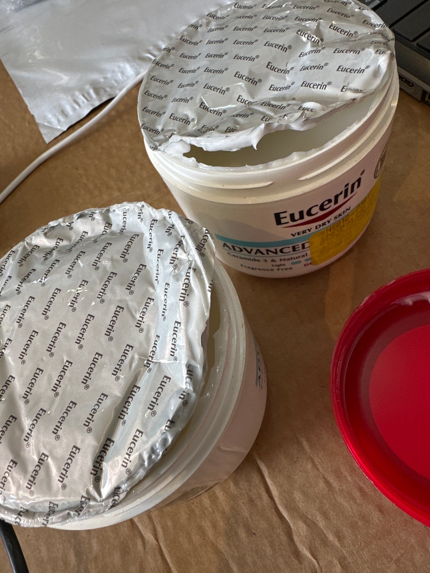 Eucerin Advanced Repair Body Cream for Very Dry Skin | Fragrance Free | Daily Body Moisturizer | 464g/16oz Jar❗️BROKEN SEAL👉🏽See last picture