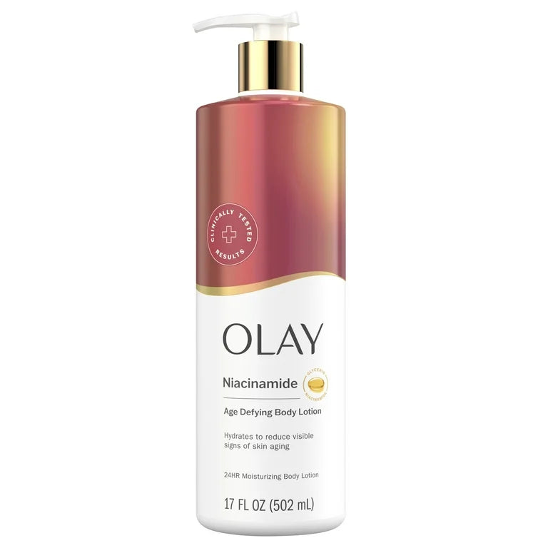 Olay Niacinamide Age Defying Body Lotion | Formerly Olay Regenerist Lotion | 17oz/502ml (New Look)