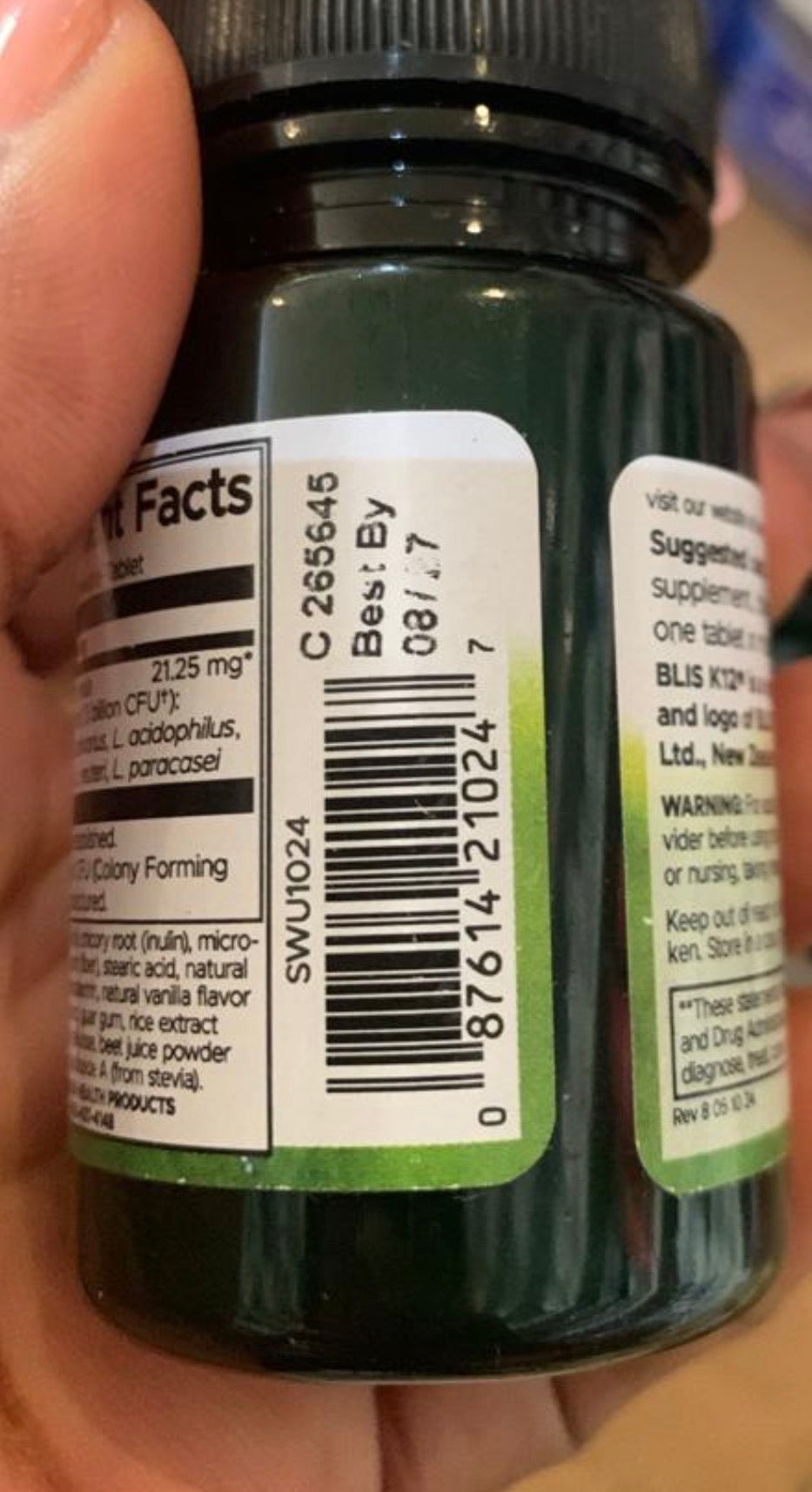 Swanson Oral Probiotic Formula with BLIS K12 | With S. salivarius, L. acidophilus, L. plantarum, L. reuteri, L. paracasei Strains | Support for Oral Cavity & Throat | Natural Strawberry Flavor ~ 30 Chewable Tablets; Exp❗️ UNCLEAR 08/2027 👉🏽Check last pi