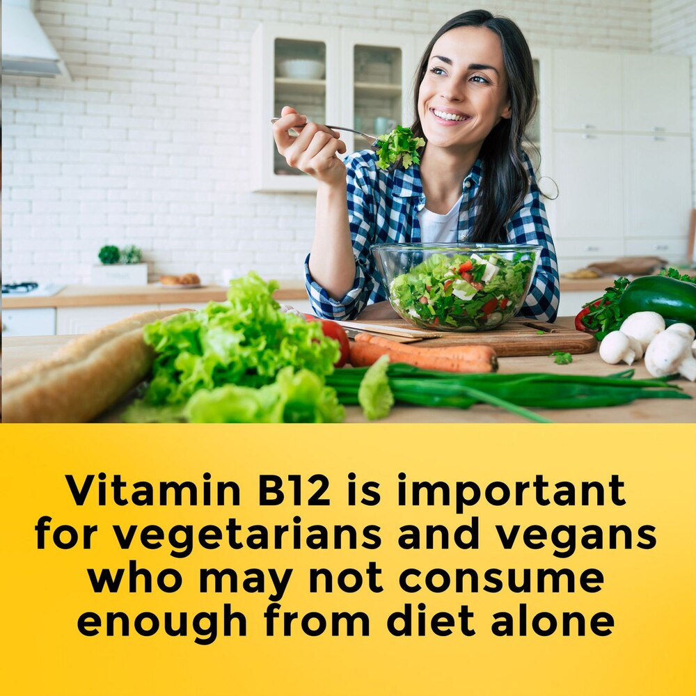 Nature Made Time Release Vitamin B12 1000mcg Cyanocobalamin | 75 Day Supply | For Energy Metabolism Support | Supports a Healthy Mood | 75 Tablets; Exp 02/2026