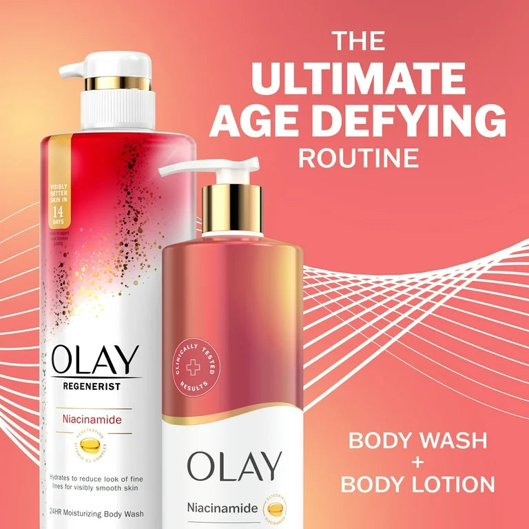 Olay Niacinamide Age Defying Body Lotion | Formerly Olay Regenerist Lotion | 17oz/502ml (New Look)