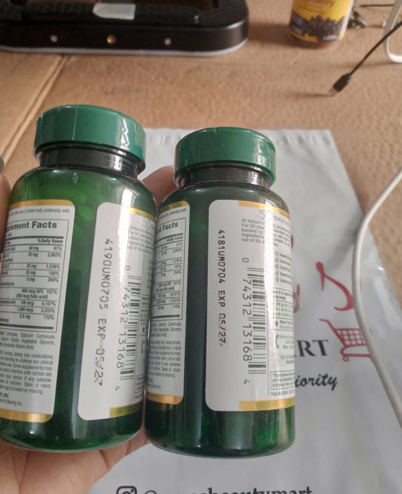 Nature's Bounty Super B Complex with Vitamin C & Folic Acid | Immune & Energy Support | 150 Coated Tablets; Exp❗️SMUDGED 05/2027 👉🏽See last pictures