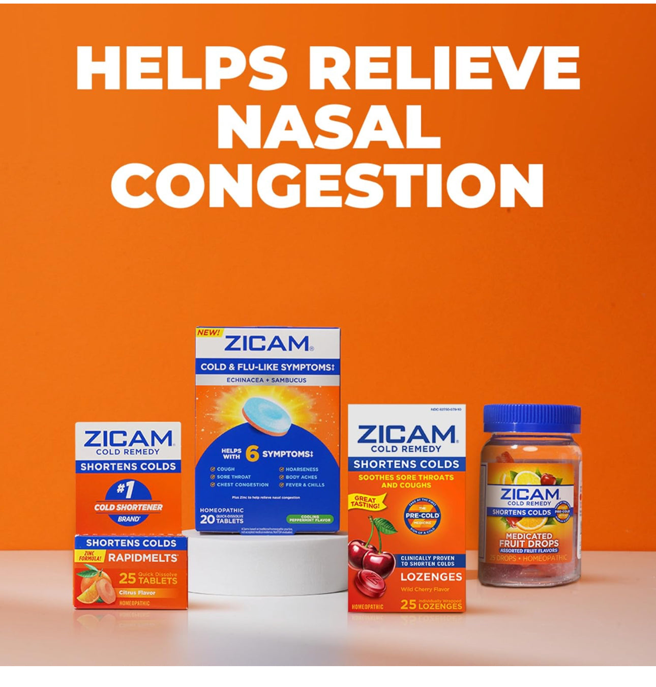Zicam Cold Remedy Zinc RapidMelts | Homeopathic Cold Shortener | ๐๐ถ๐๐ฟ๐๐ ๐๐น๐ฎ๐๐ผ๐ฟ ~25 Quick Dissolve Tablets; Exp 11/2026