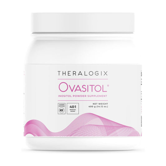 Theralogix Ovasitol Inositol Powder | 90 Day Supply, 180 Servings | Myo-Inositol & D-Chiro Inositol for Hormone Balance & Ovarian Function Support | 14.2oz/400g; Exp 11/2025