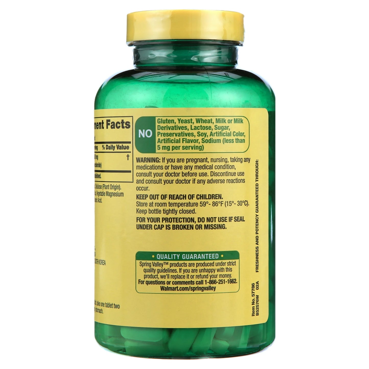 Spring Valley L-Lysine 500mg | Supports Immune System and Lip Health | 250 Tablets; Exp 05/2027