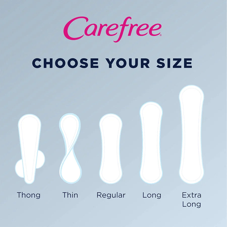 Carefree Original Regular Liners | Wrapped, Scented ~ 20 Liners