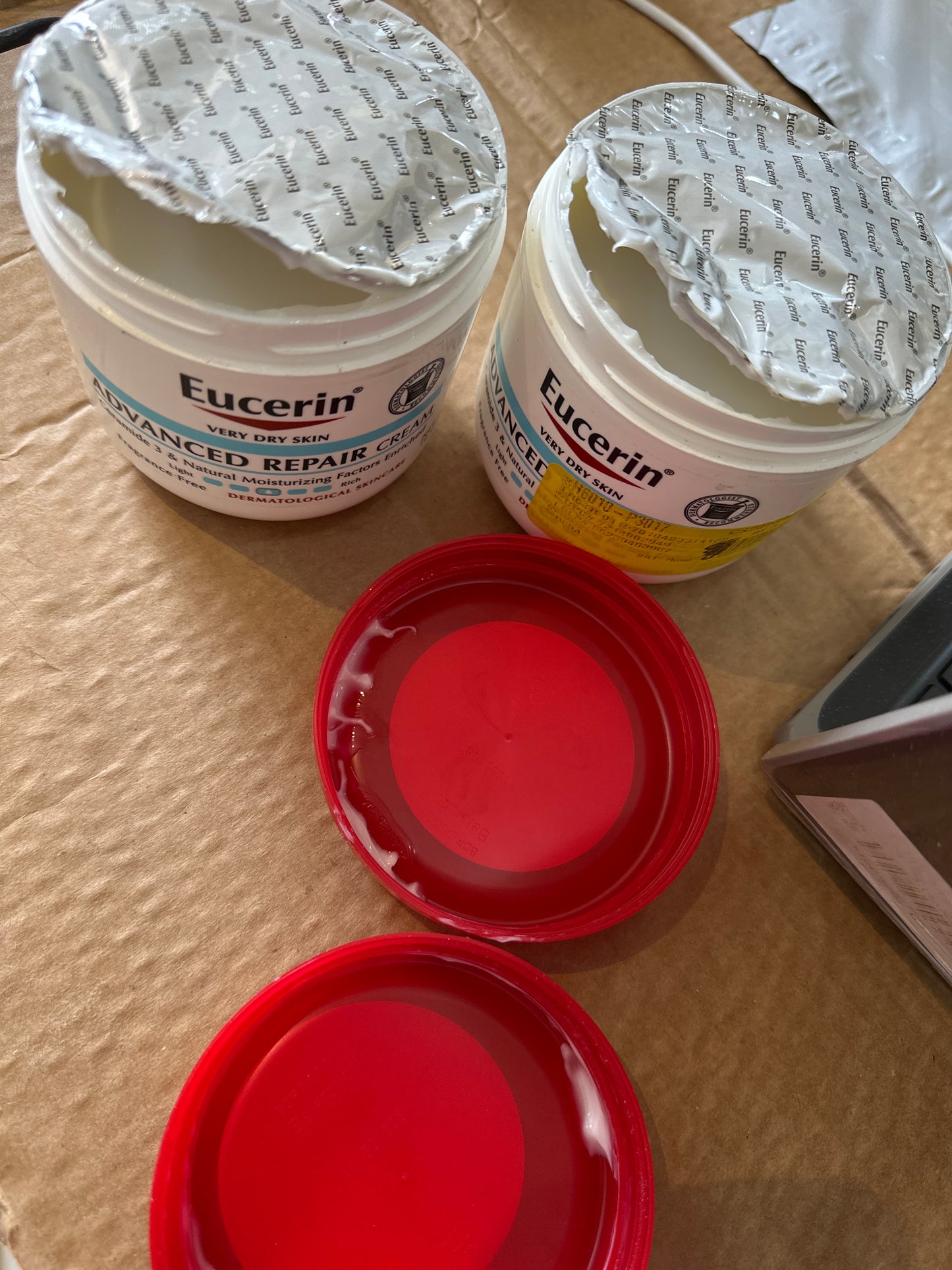 Eucerin Advanced Repair Body Cream for Very Dry Skin | Fragrance Free | Daily Body Moisturizer | 464g/16oz Jar❗️BROKEN SEAL👉🏽See last picture