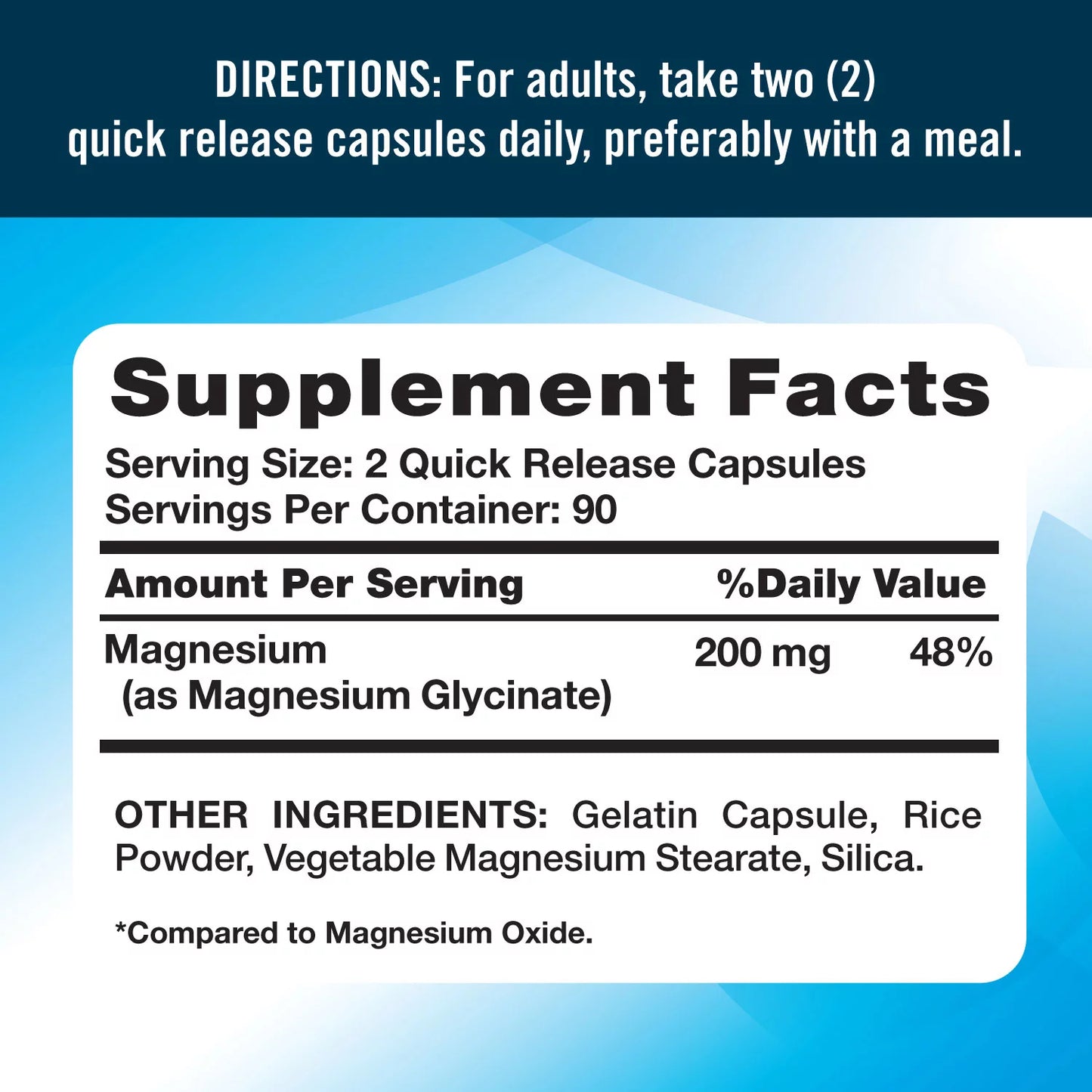 Nature's Truth Superior Absorption Magnesium Glycinate 200mg | Buffered and Chelated | 180 Quick Release Capsules; Exp 12/2026