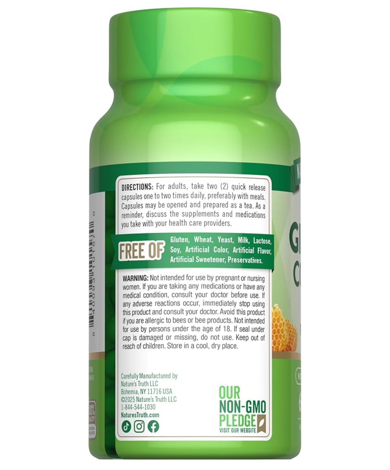 Nature's Truth Super Ginseng Complex | with Royal Jelly | Adaptogenic Blend | Wellness Support | 60 Capsules; Exp 10/2027