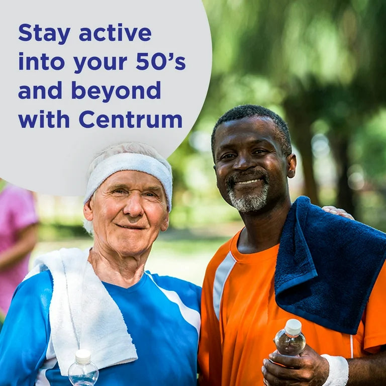 Centrum Silver Mens 50 Plus Vitamins | Multivitamin for Men Above 50 Years | 200 Tablets Exp 10/2025