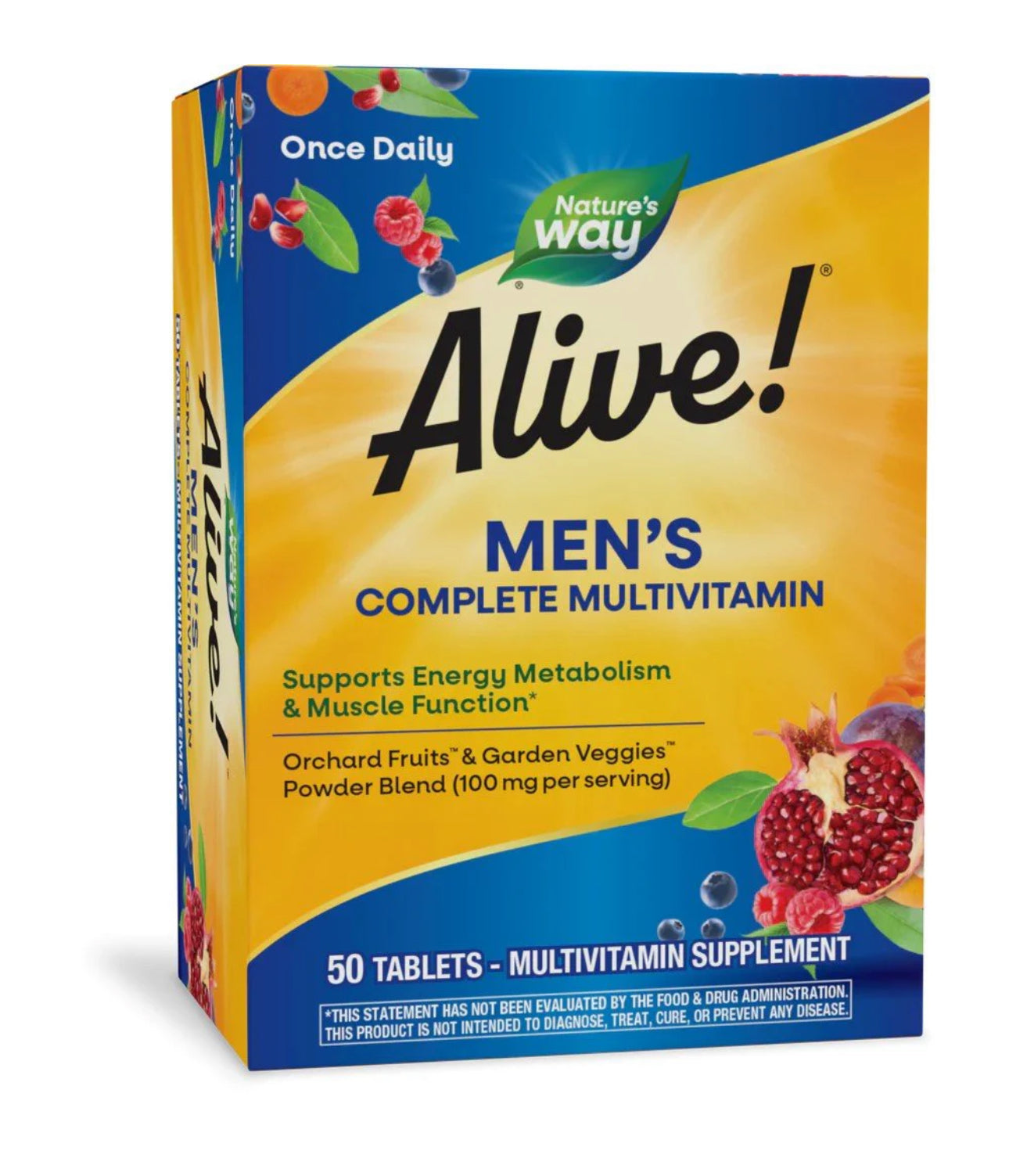 Nature's Way Alive! Men's Complete Multivitamin | 50 Tablet; Exp 11/2025